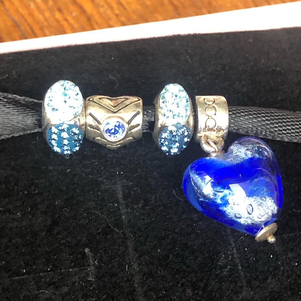 Real Silver and Glass Beads